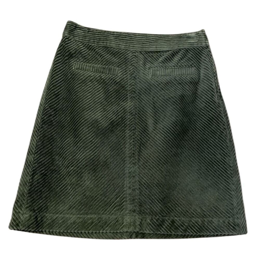 Talbots 10P Green Corduroy Skirt